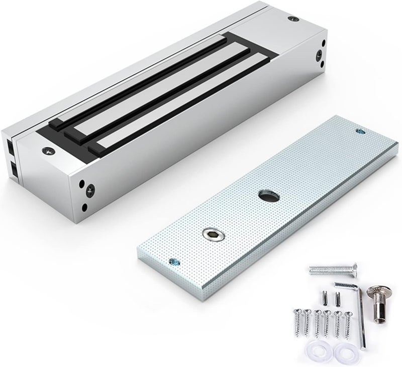GERSIK Magnetic Door Lock, 1200LBS 500kg Holding Force Electromagnetic Lock, DC 12V Fail-Safe Mode Door Access Control System, Outswing Door Security - Image 1